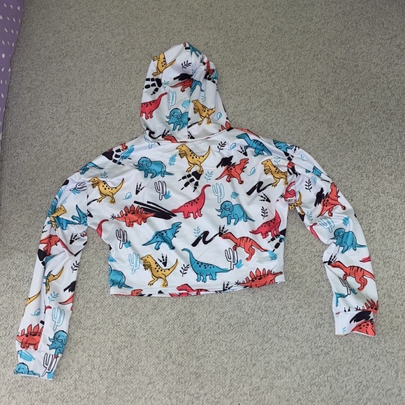 Dino cropped hoodie - Picture 2 of 2